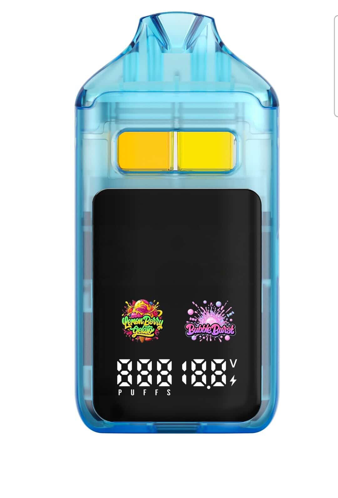 Live resin vape hardware postless dual chamber ceramic coil big smart screen